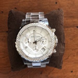 Michael Kors Clear Watch with studded face